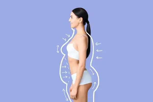 image of woman experiencing fat reduction treatment Lancaster