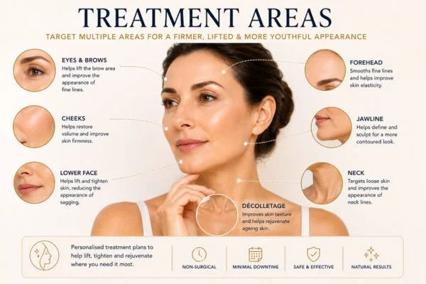 Areas of treatment for the ultimate lift tighten treatment Lancaster